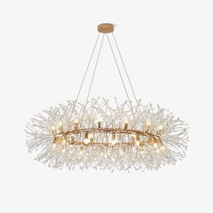 CHENG579  Dandelion Round Chandelier