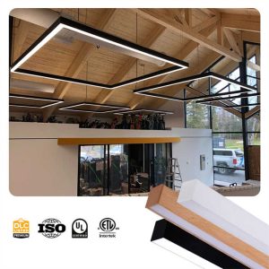 CHENG584 Modern Chandelier LED Ceiling Light Hanging Recessed Linear Lighting for Office
