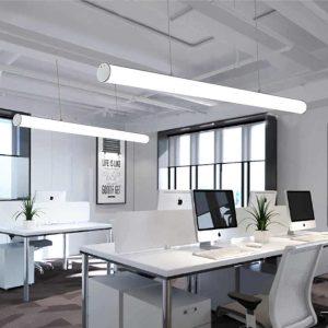 CHENG594 Long Strip LED Linear Light round Tube Pendant for Office