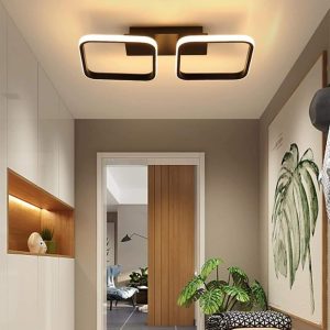 CHENG555 2 Square Flush Mount Ceiling Light for Living Room Acrylic LED Baby Kids Lights