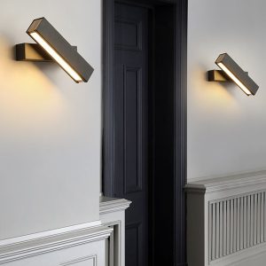 CHENG538 Minimalist Creative Rotatable Design LED Background Wall Bedroom Wall Sconces