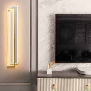 CHENG541 Minimalist Personalized Creative LED Three Color Dimming Strip Wall Lamp